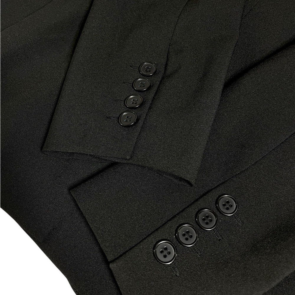 New York & Company | Stretch Collection Black Blazer Suit Jacket Deep‎ Neckline - Picture 4 of 8